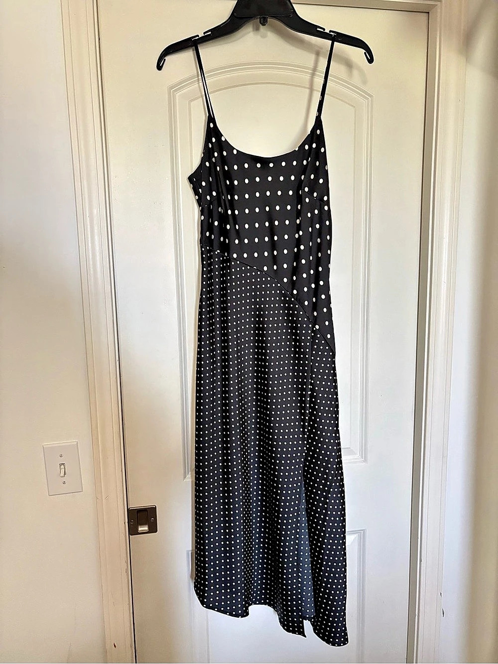 Black & White Polka Dot Maxi Dress